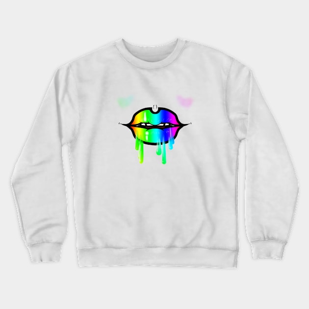 Taste the Rainbow 1.0 Crewneck Sweatshirt by CherryCloudsDesigns